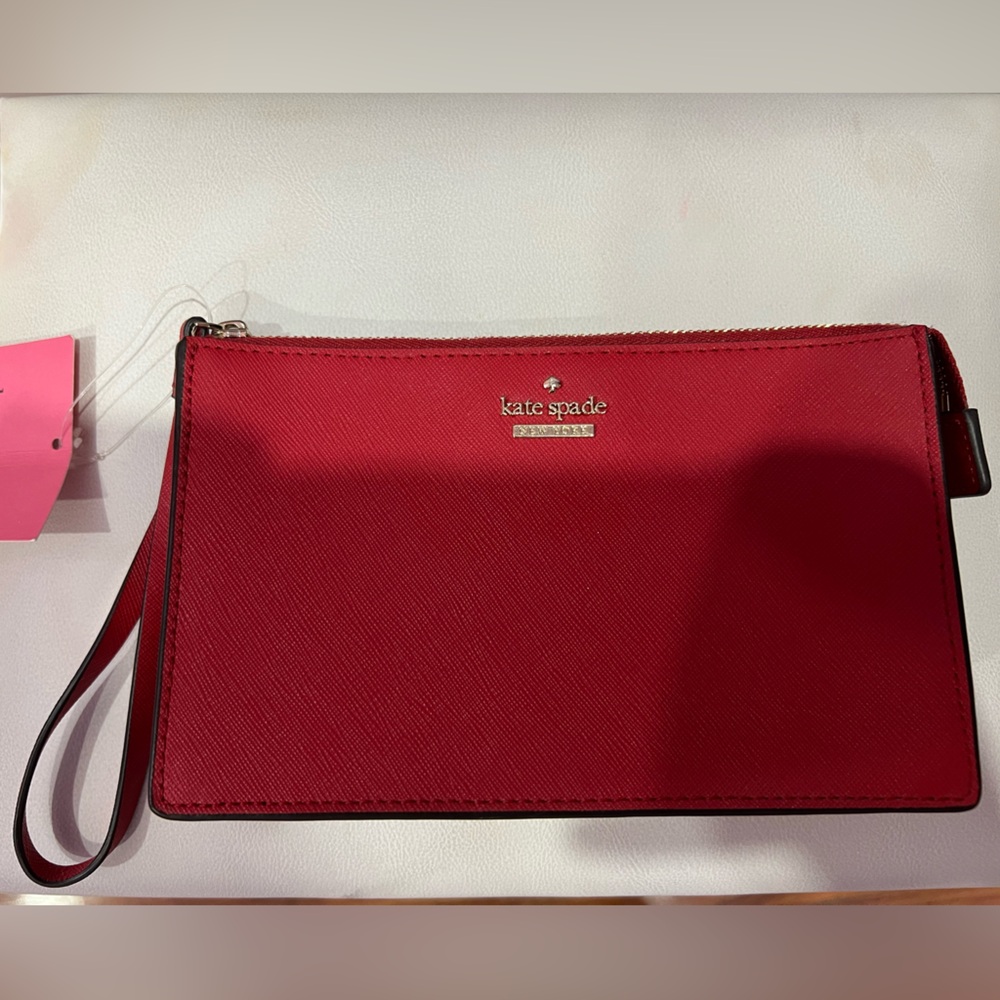 Red Kate Spade wristlet